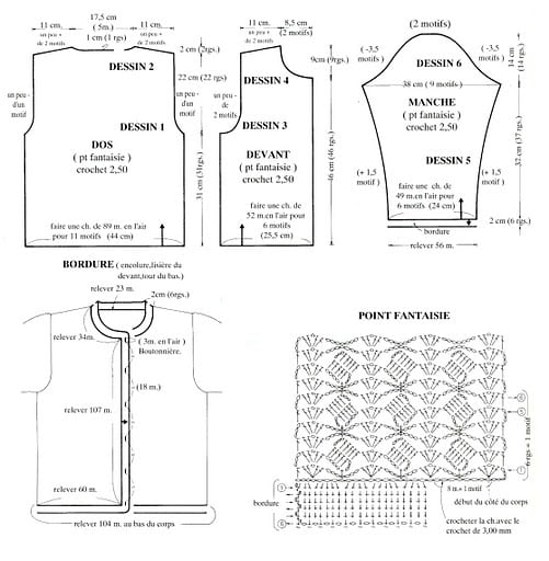 chemisiers au crochet pour temps froid 5