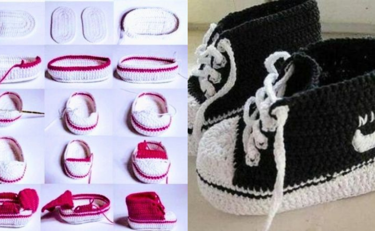 Comment crocheter des bottes pour bébé inspirées de Nike