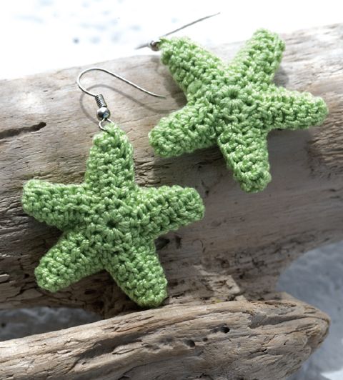 comment crocheter des boucles oreilles en forme etoile de mer 3