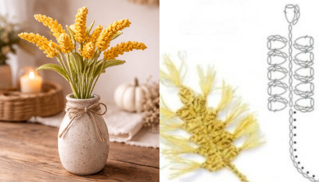 comment crocheter du ble pour une decoration