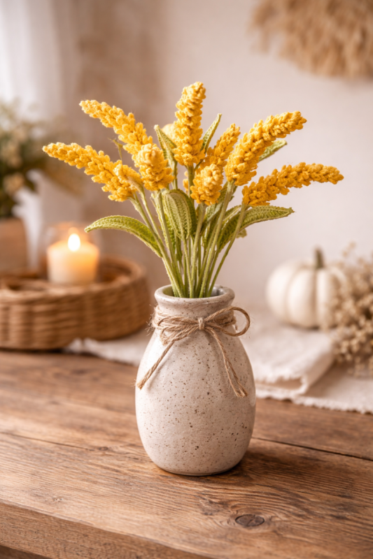Comment crocheter du blé pour une décoration rustique et des bouquets d’automne : idées, astuces et charme naturel comment crocheter du ble pour une decoration