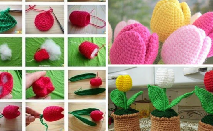 Comment crocheter tulipes- Tuto et idées