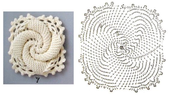comment crocheter un magnifique carre spirale 1