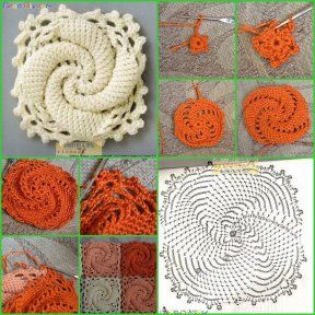 comment crocheter un magnifique carre spirale 2