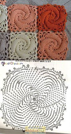 comment crocheter un magnifique carre spirale 6