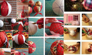 Comment décorer des boules de Noël en patchwork