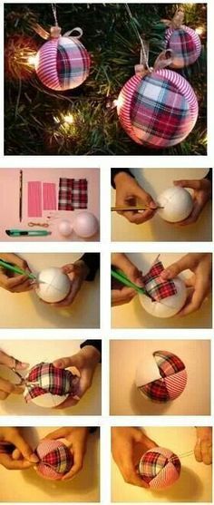 comment decorer des boules de noel en patchwork 5