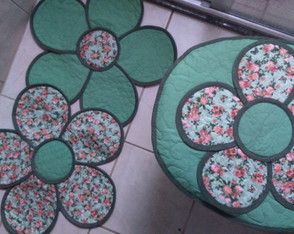 comment faire un ensemble de tapis de bain en forme de fleur 3
