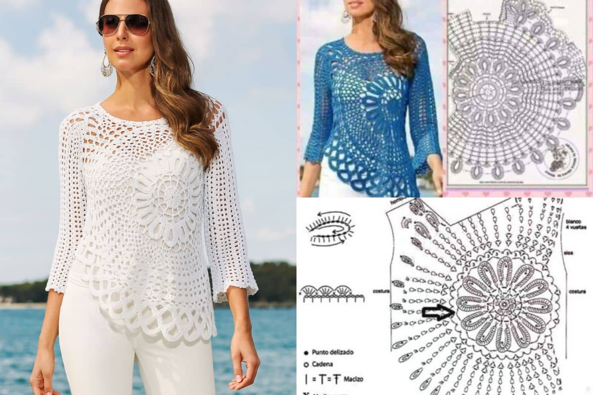 comment faire un pull avec un cercle au crochet 5