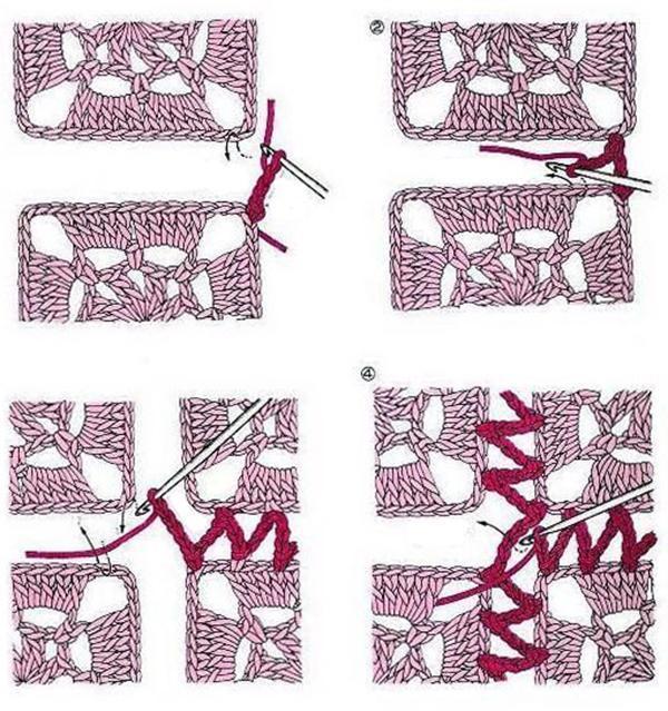 conseils pour assembler les carres au crochet