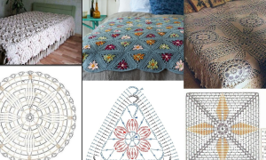 Inspirations de courtepointe au crochet. idées et graphiques