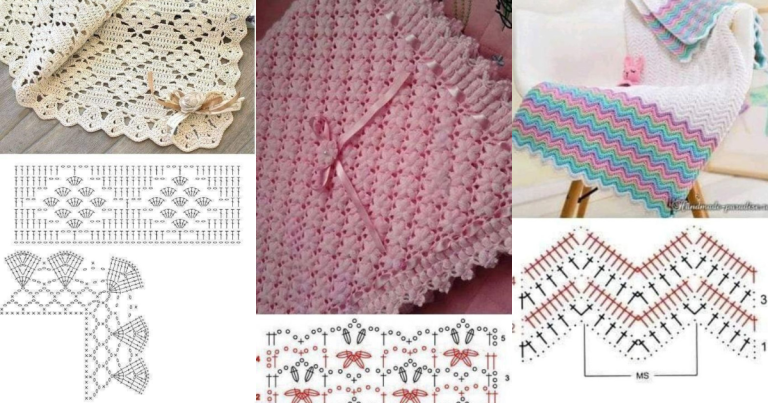 Couverture bébé au crochet – Idées
