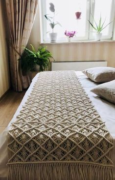 couverture pied de lit au crochet 10