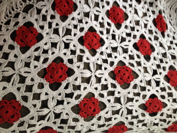 couverture simple au crochet avec deux couleurs 3