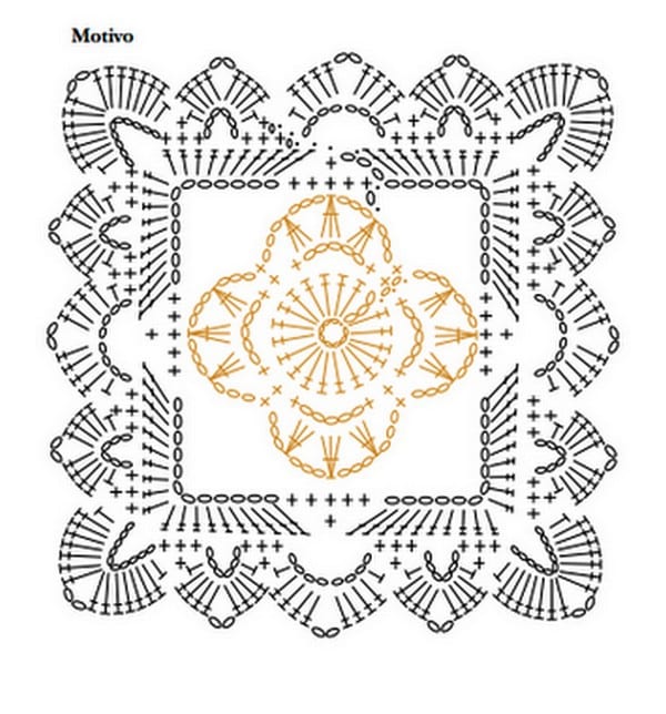 couverture simple au crochet avec deux couleurs
