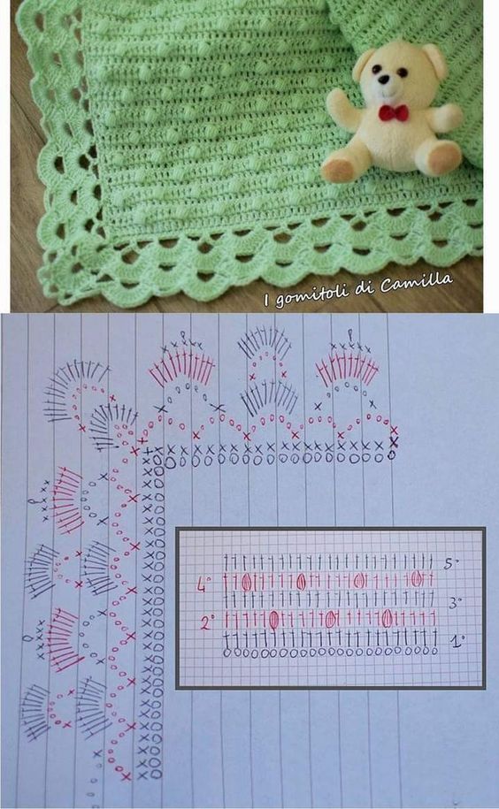 couvertures pour bebe au crochet 2