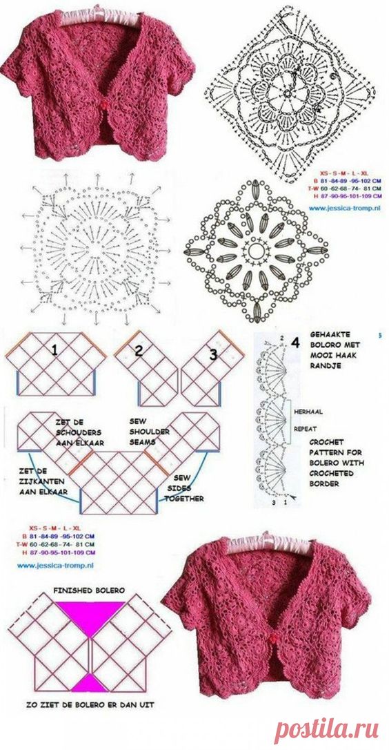 creez une veste bolero elegante au crochet 2