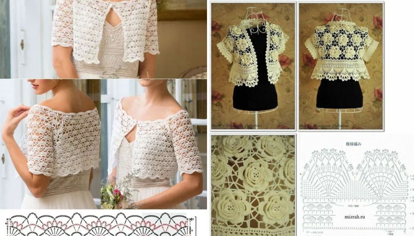 creez une veste bolero elegante au crochet 7