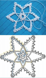 crochet de noel flocons de neige au crochet 1