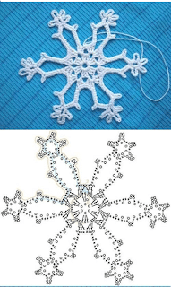 crochet de noel flocons de neige au crochet 4