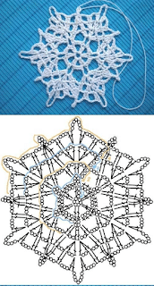 crochet de noel flocons de neige au crochet 6