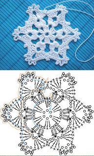 crochet de noel flocons de neige au crochet