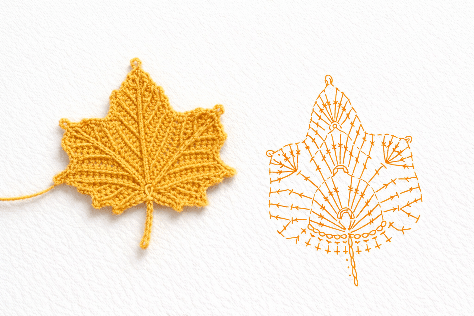 crochet feuilles et leurs motifs 3