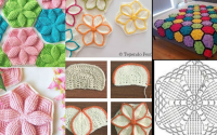 Crochet Hexagone Fleur 3D- Vidéo et inspirations