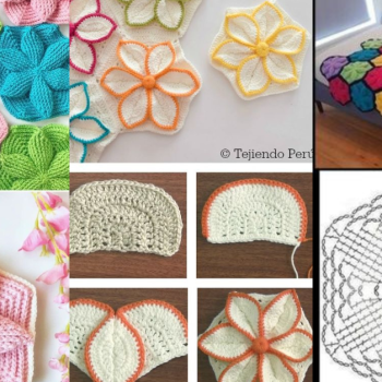 Crochet Hexagone Fleur 3D- Vidéo et inspirations
