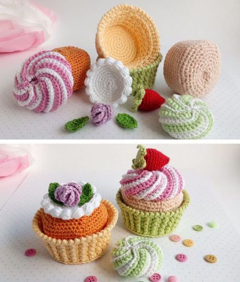 cupcake au crochet