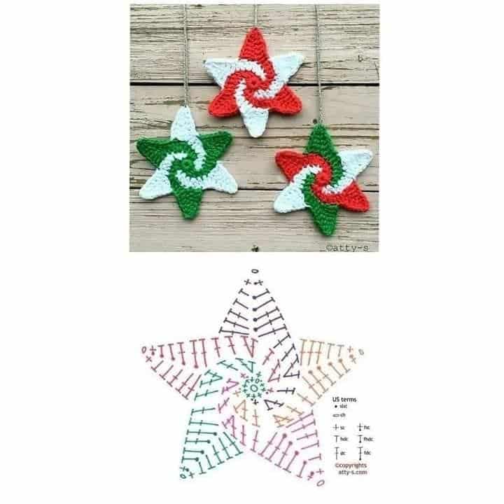 decorations de noel au crochet pour votre arbre 9