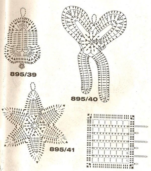 decorations de noel et ses grilles gratuites au crochet 7