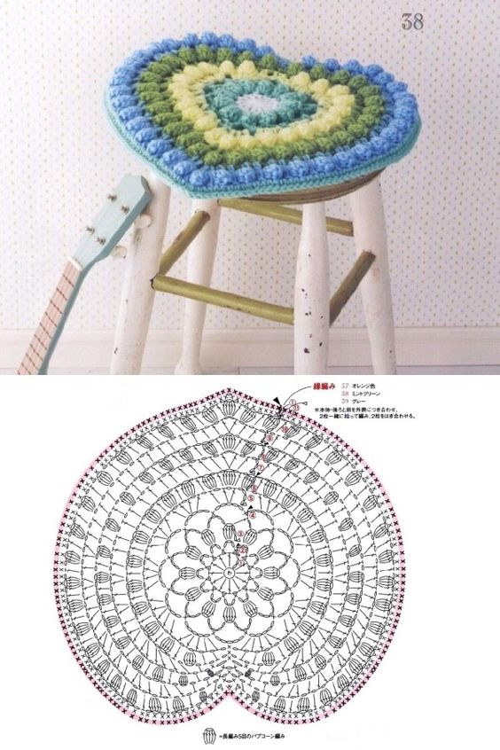 Découvrez les housses de bancs au crochet avec motif de base decouvrez les housses de bancs au crochet avec motif de base 2