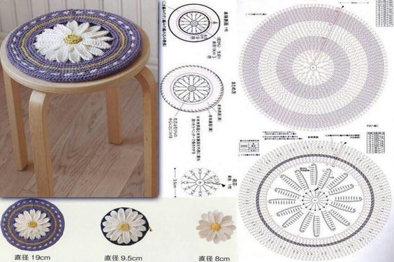 Découvrez les housses de bancs au crochet avec motif de base decouvrez les housses de bancs au crochet avec motif de base