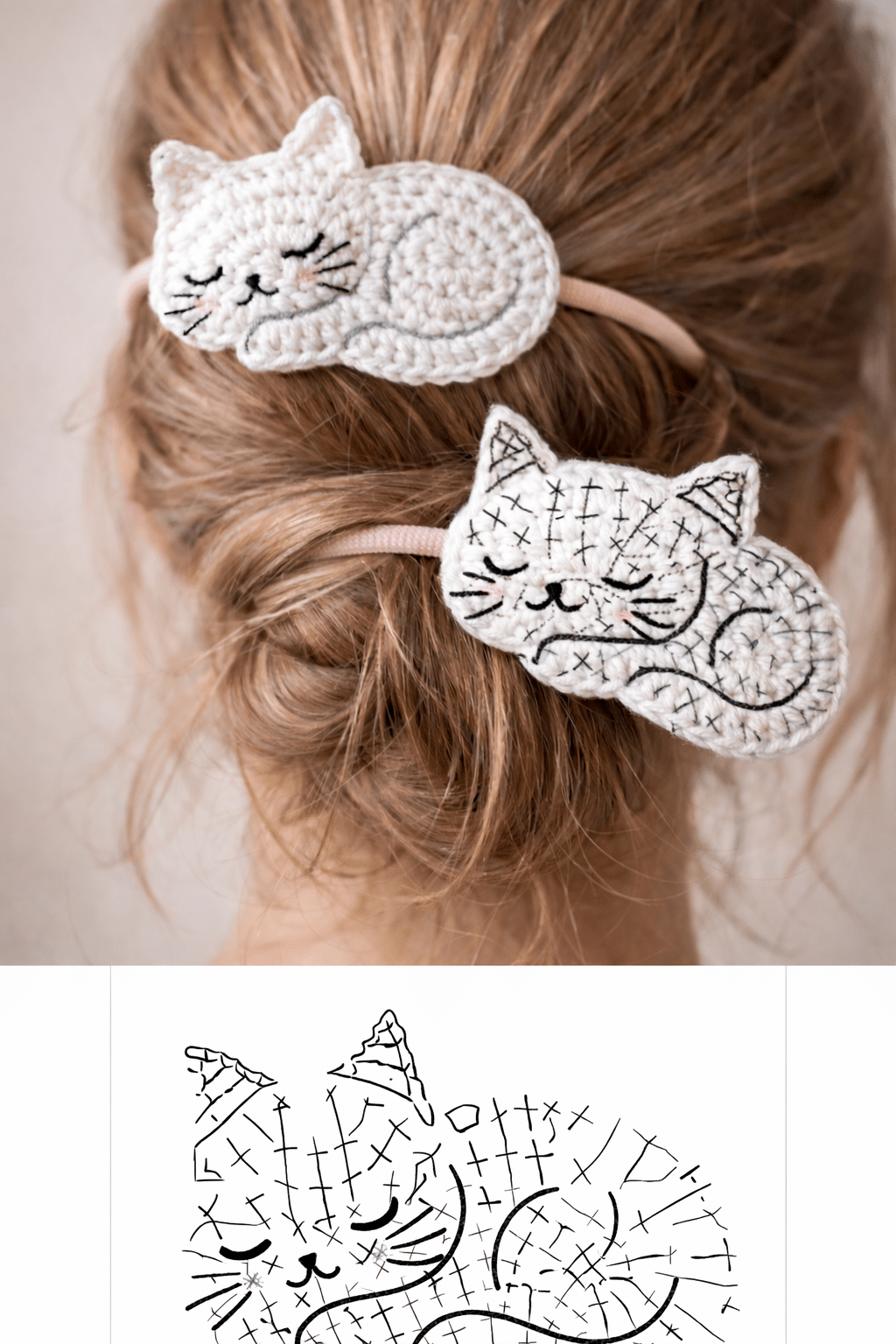 dees de jolis accessoires pour cheveux au crochet