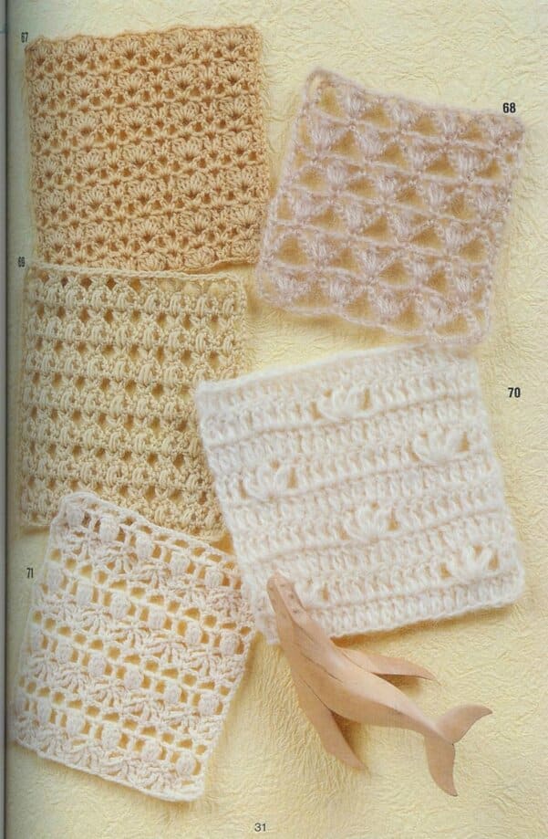 diagrammes de dizaines de points au crochet 5