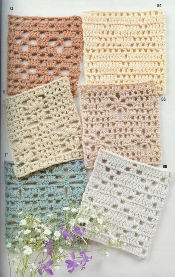 diagrammes de dizaines de points au crochet 7