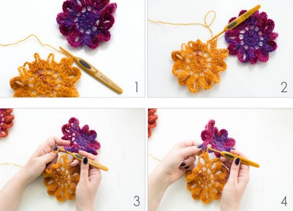 echarpe au crochet a motifs floraux 2