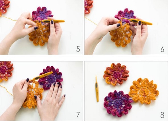 echarpe au crochet a motifs floraux 3