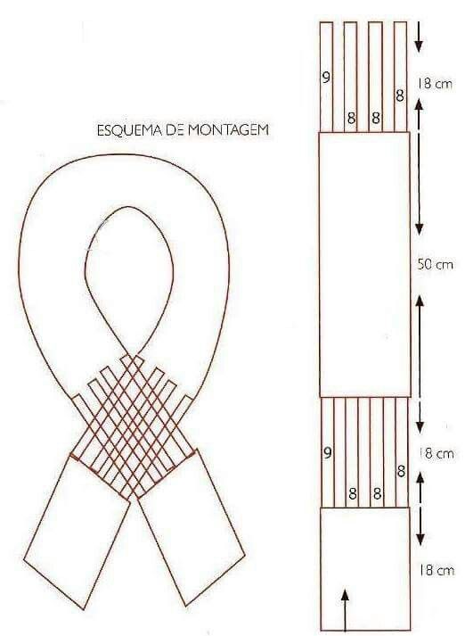 echarpes croisees au crochet 2