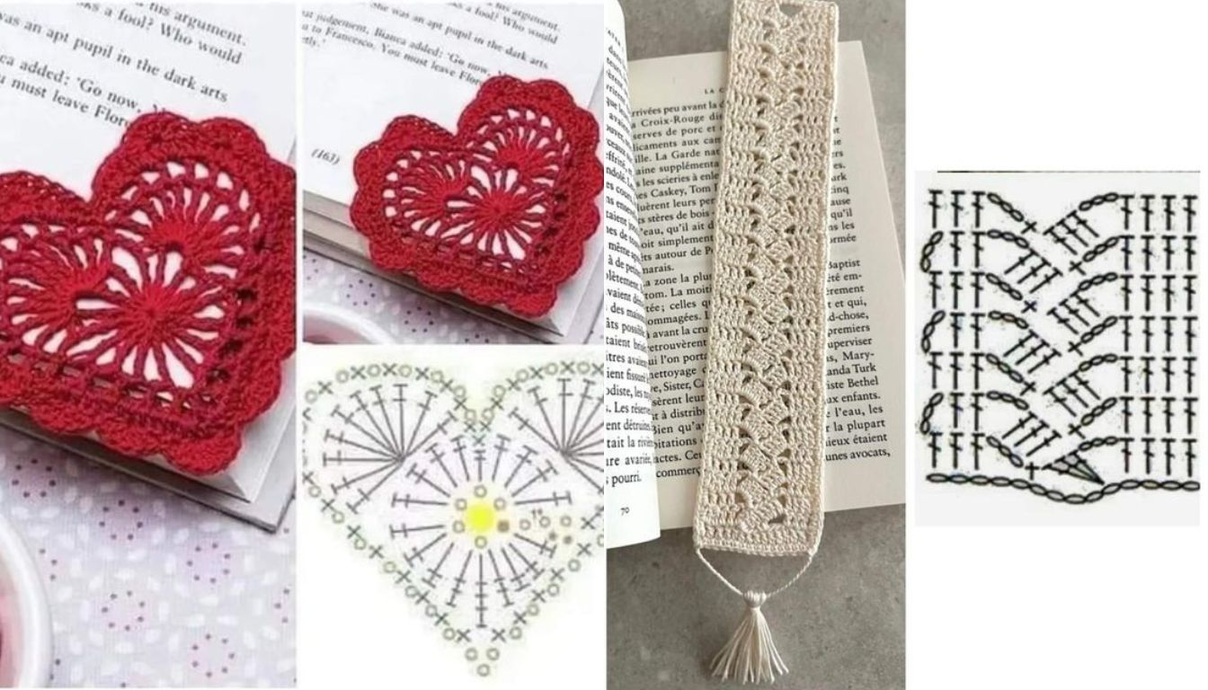 faciles marque pages au crochet 6
