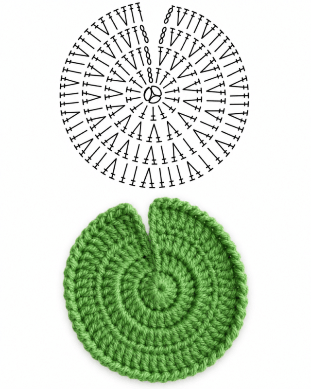 fleur de lotus au crochet 6