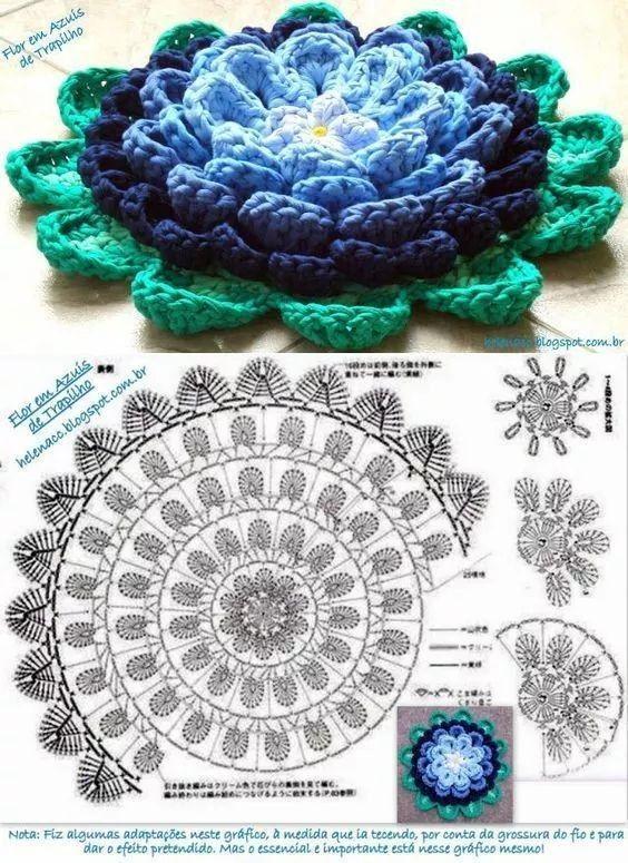 fleur de lotus au crochet