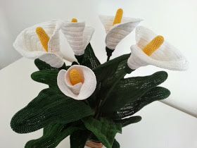 fleur lys calla au crochet 9