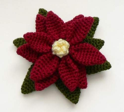 fleur noel crochet 4