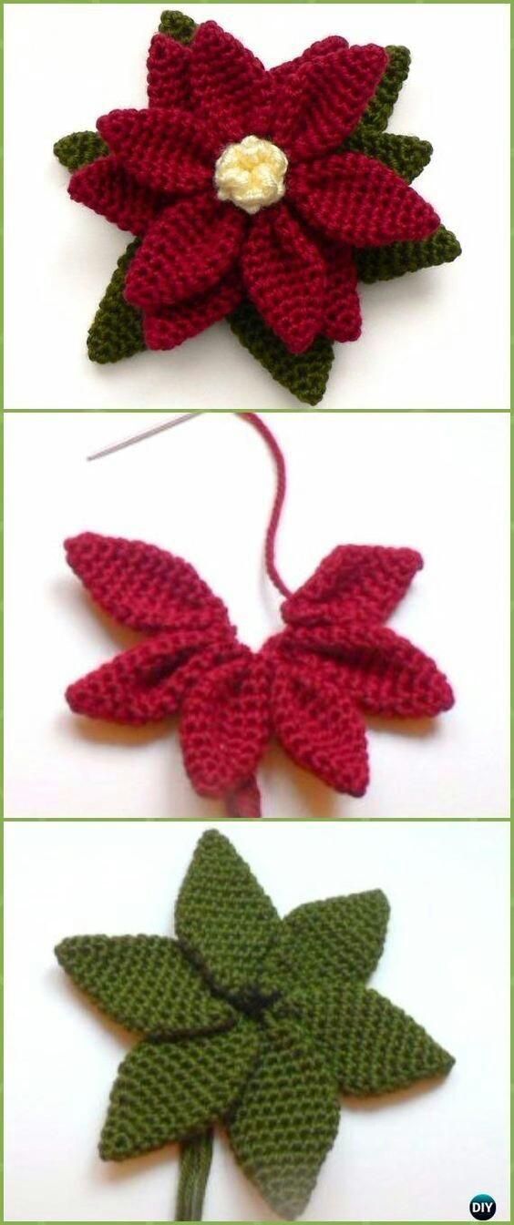 fleur noel crochet 6