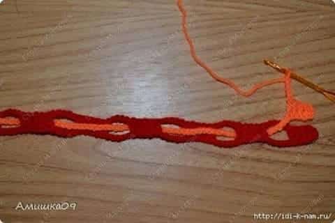 foulard colore facile au crochet 3