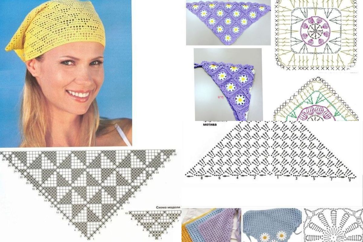 foulards de tete au crochet elegants 7