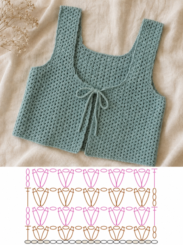 gilets courts au crochet´ 2