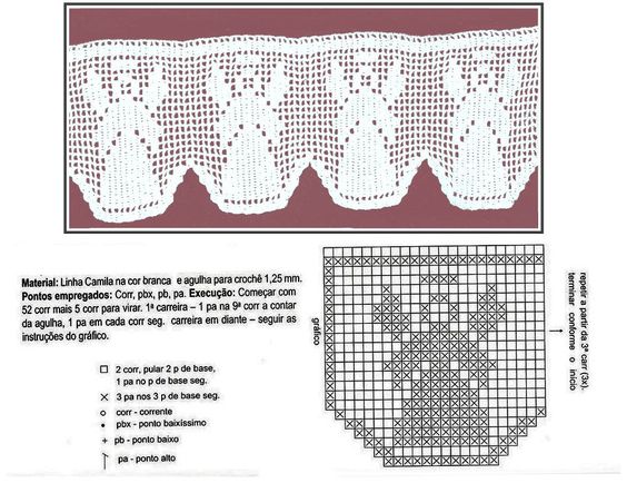 graphiques de bordure de noel au crochet 5